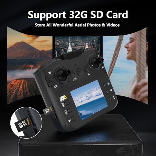 Toladrone TD12LCD drón LCD kijelzős távirányítóval kamerás, felnőtteknek, kefe