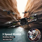 Toladrone TD12LCD drón LCD kijelzős távirányítóval kamerás, felnőtteknek, kefe