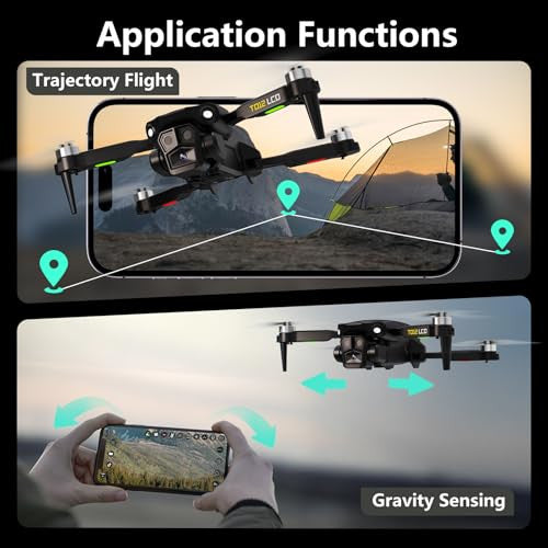 Toladrone TD12LCD drón LCD kijelzős távirányítóval kamerás, felnőtteknek, kefe