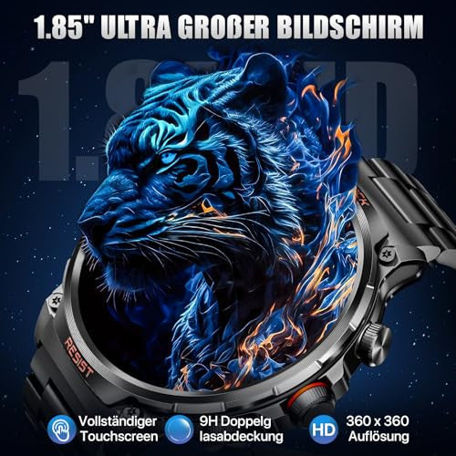 WalkerFit Smartwatch, 1.85" HD, telefonfunkcióval, 710mAh hosszú akkumulátoridő