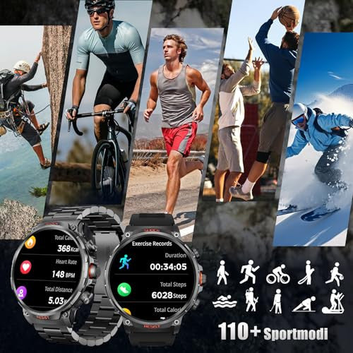 WalkerFit Smartwatch, 1.85" HD, telefonfunkcióval, 710mAh hosszú akkumulátoridő