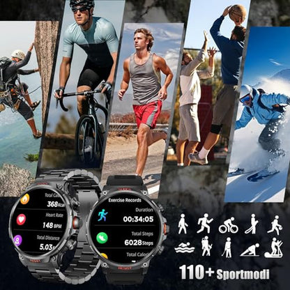 WalkerFit Smartwatch, 1.85" HD, telefonfunkcióval, 710mAh hosszú akkumulátoridő