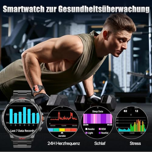 WalkerFit Smartwatch, 1.85" HD, telefonfunkcióval, 710mAh hosszú akkumulátoridő