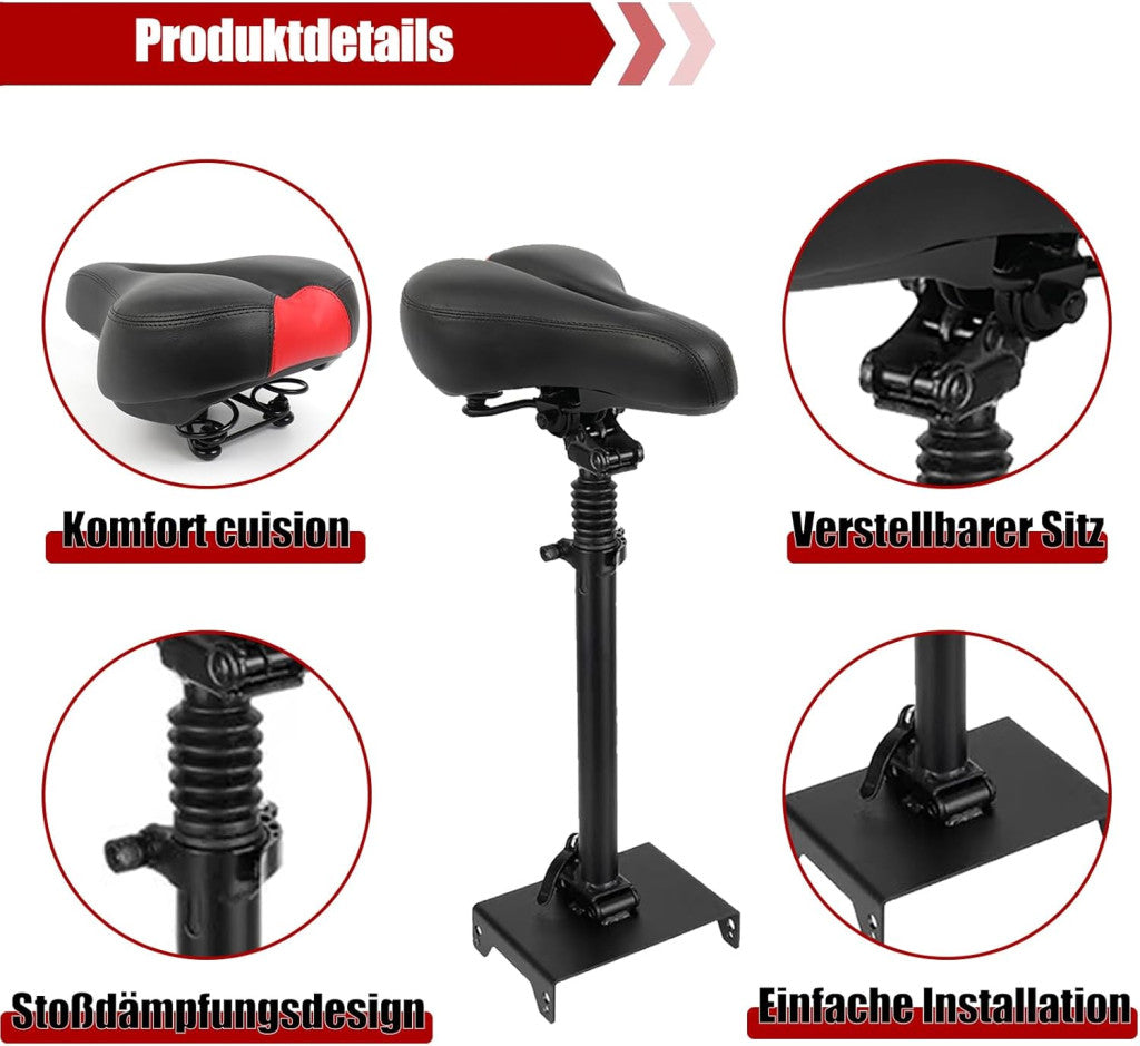 Yungeln elektromos roller ülés magasságállítható, 46-70 cm, kompatibilis Ninebot G30