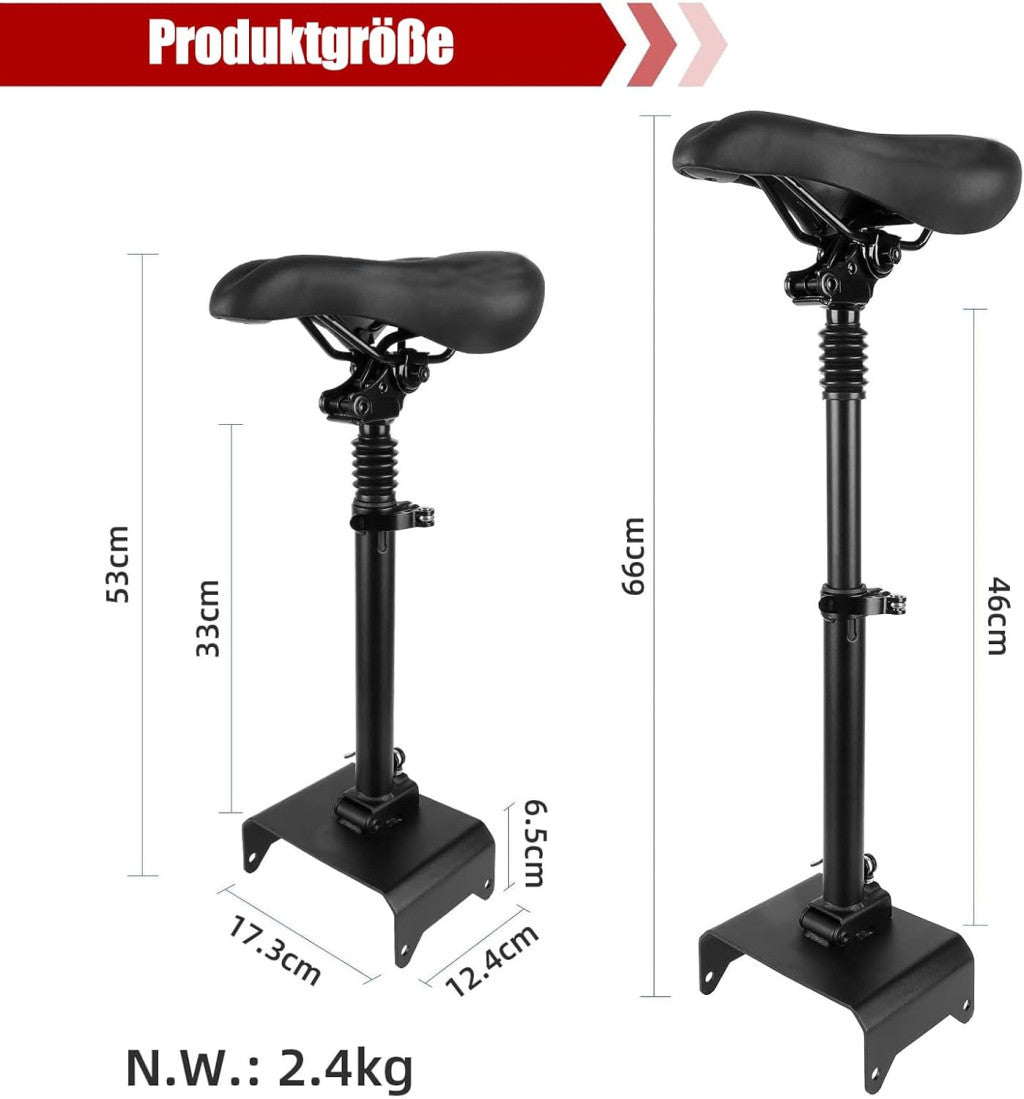 Yungeln elektromos roller ülés magasságállítható, 46-70 cm, kompatibilis Ninebot G30