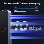 UGREEN 10Gbps USB kapcsoló, USB C kapcsoló 3X3.2 A és 1X3.2 C port adatkapcsolat, egy