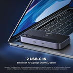 UGREEN 10Gbps USB kapcsoló, USB C kapcsoló 3X3.2 A és 1X3.2 C port adatkapcsolat, egy