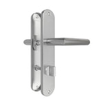 AwmnSrman WC ajtózár kilincs belső ajtókhoz 240x50 mm, ezüst