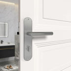 AwmnSrman WC ajtózár kilincs belső ajtókhoz 240x50 mm, ezüst