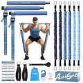 ALongSong fitneszszalag készlet 6 darabos 20-180 lbs vagy 20-240 lbs, pilates rúd