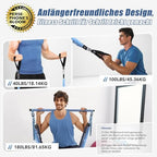 ALongSong fitneszszalag készlet 6 darabos 20-180 lbs vagy 20-240 lbs, pilates rúd