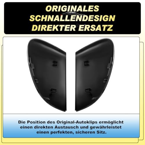 VW Golf 8 MK8 2019-2021 tükörház fényes fekete