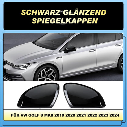 GEARMONSTER visszapillantó tükör borítás fényes fekete VW Golf 8 MK8 2019-2021