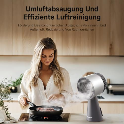 AAOBOSI páraelszívó, mini háztartási ventilátor 3 sebesség, mosható szűrő, nagy