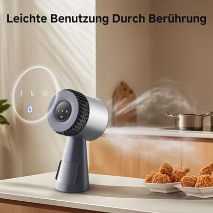 AAOBOSI páraelszívó, mini háztartási ventilátor 3 sebesség, mosható szűrő, nagy