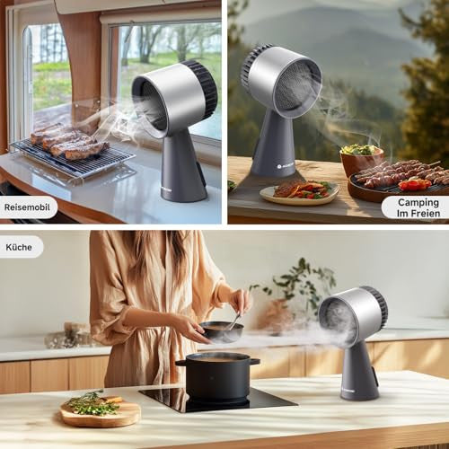 AAOBOSI páraelszívó, mini háztartási ventilátor 3 sebesség, mosható szűrő, nagy