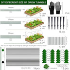 Polytunnel növényalagút magaságyáshoz 18 darabos