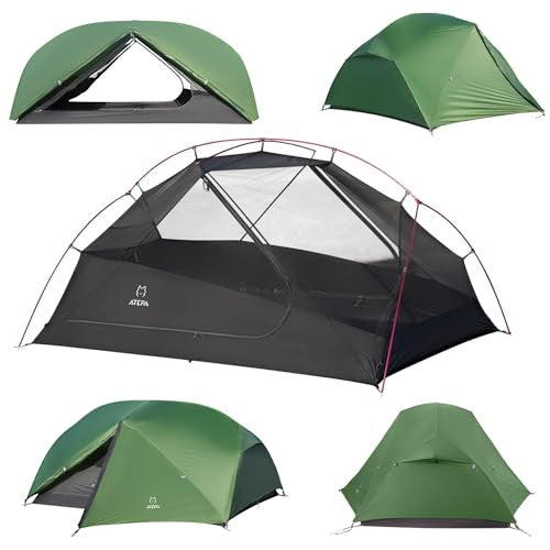 ATEPA ultrakönnyű sátor 2 személyes 1.9kg vízálló és szélvédett kemping, trekking