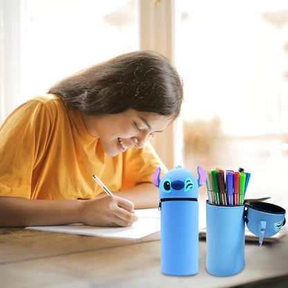 Stift tolltartó, álló tolltartó, lányoknak tolltartó, fiúk tolltáska, írószer doboz