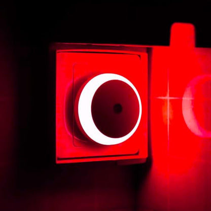 FanFuGuo® Rot LED éjszakai fény aljzat gyerekeknek 3 darabos, szürkületérzékelővel