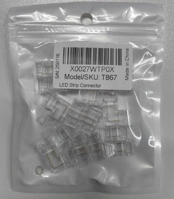 GTIWUNG COB 2 Pin 8mm csatlakozó készlet 4 darabos L alakú és 12 darabos egyenes