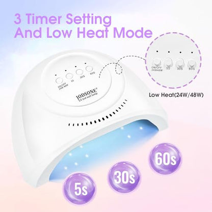 JODSONE UV LED körömlámpa 30 LED-es körömszárító automatikus érzékelő, 3 időzítő