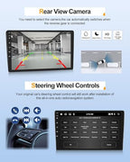 CAMECHO Android 13 [2G+64G] autórádió VW Tiguan 2010-2017 9 colos kijelzővel, vezeték