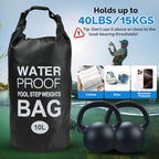 Yeabett vízálló Dry Bag 10L, 2 darabos, könnyű strandtáska állítható vállpánttal, Dry