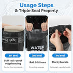 Yeabett vízálló Dry Bag 10L, 2 darabos, könnyű strandtáska állítható vállpánttal, Dry