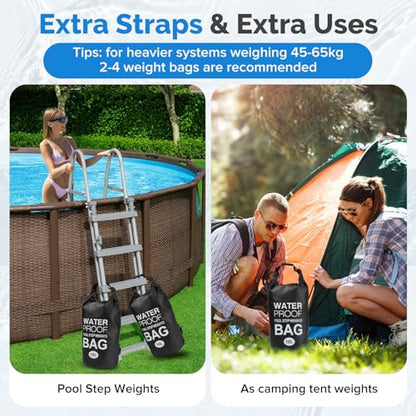 Yeabett vízálló Dry Bag 10L, 2 darabos, könnyű strandtáska állítható vállpánttal, Dry