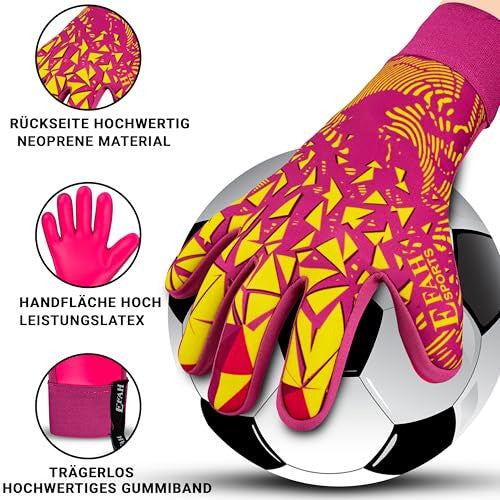 EFAH SPORTS kapuskesztyű gyerekeknek és felnőtteknek rózsaszín, 5-ös méret, 9-12