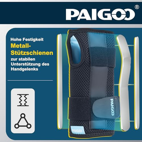 PAIGOO csuklópánt könnyű karpális alagút sín, csuklótámasz nőknek és férfiaknak