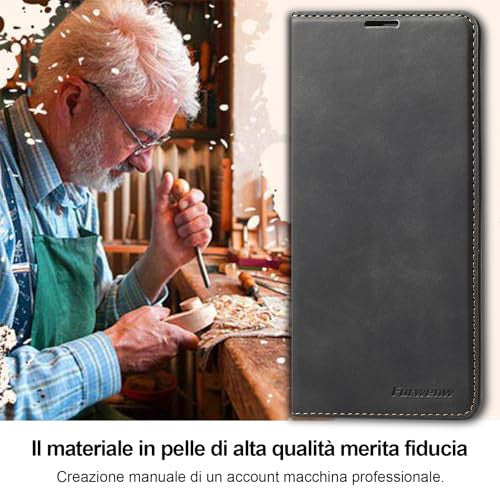 OPPO Reno 12F/12FS bőrtok pénztárca, edzett üveg, könyv formátum, kártyanyílás