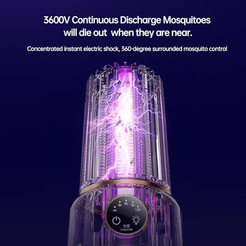 Elektromos rovarcsapda 3600V – 360° UV-fény + azonnali sokk, 4 időzítő, USB