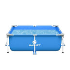 Hanjet Steel keretes medence szett 180x140x60cm, kék