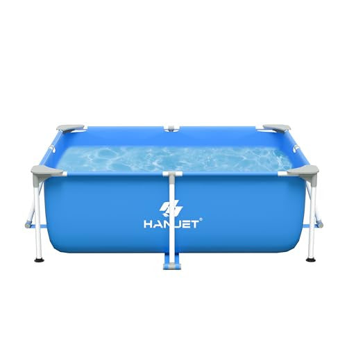 Hanjet Steel keretes medence szett 180x140x60cm, kék