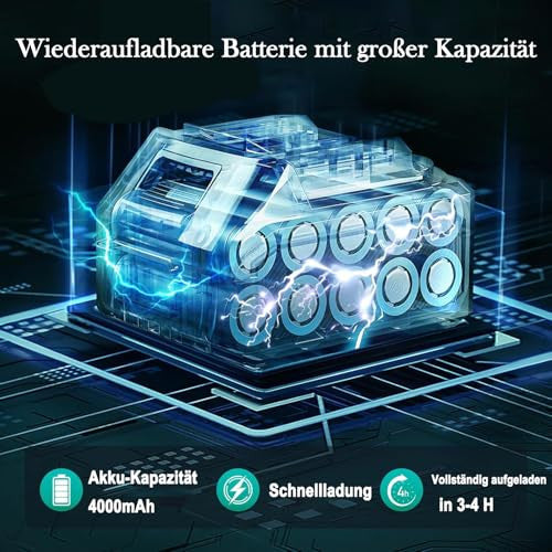 Makita kompatibilis akkumulátoros magasnyomású mosó 72 bar, 4000mAh, 6 az 1-ben