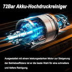 Makita kompatibilis akkumulátoros magasnyomású mosó 72 bar, 4000mAh, 6 az 1-ben