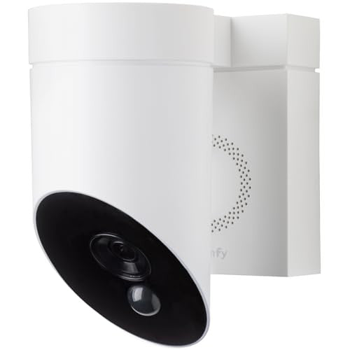 Somfy 1875325 - kültéri kamera 2 fehér, intelligens mozgásérzékelés, 110 dB beépített