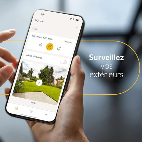 Somfy 1875325 - kültéri kamera 2 fehér, intelligens mozgásérzékelés, 110 dB beépített