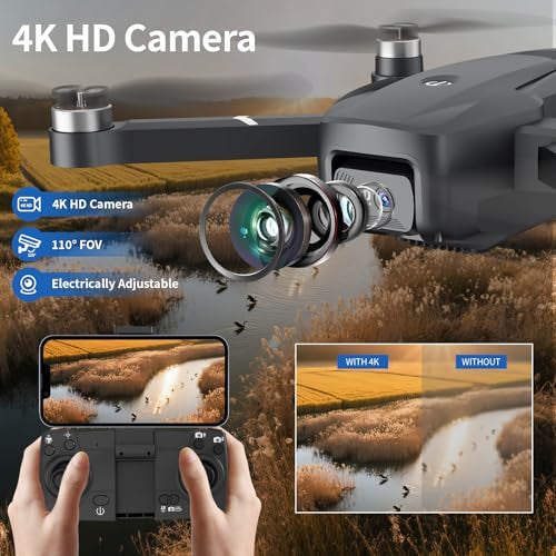 Toladrone TL16GPS drón 4K kamera GPS fekete