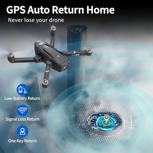 Toladrone TL16GPS drón 4K kamera GPS fekete