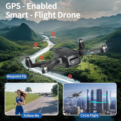 Toladrone TL16GPS drón 4K kamera GPS fekete