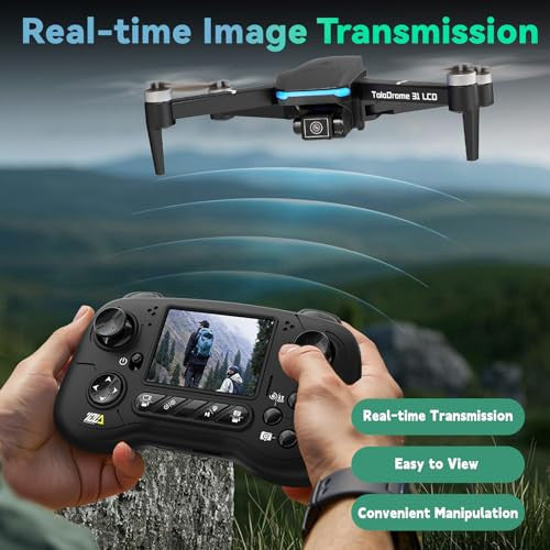 Toladrone TD31LCD drón kezdőknek kamera, LCD kijelzős távirányító, kefe nélküli