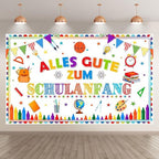 Luminora 182,9 x 109,2 cm fehér iskolakezdés háttér dekorációs banner