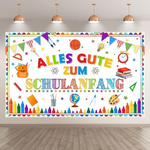 Luminora 182,9 x 109,2 cm fehér iskolakezdés háttér dekorációs banner