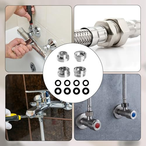 4 darabos csapadapter készlet, M16-M22, M18-M22, M20-M22, M22-M22 külső menetes