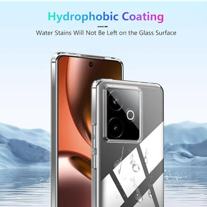 Effcotuo Realme GT 7/7T 5G tok 2 darabos kijelzővédő, átlátszó szilikon TPU