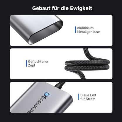 Cable Matters USB C Ethernet adapter 140W töltéssel gigabites Ethernet, USB C