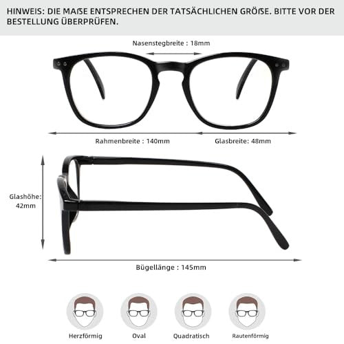 COJWIS olvasószemüveg 3 darabos férfiaknak és nőknek kerek keret kékfény szűrő rugós